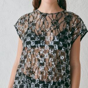 Vrg Grl Devyn Sequin Top